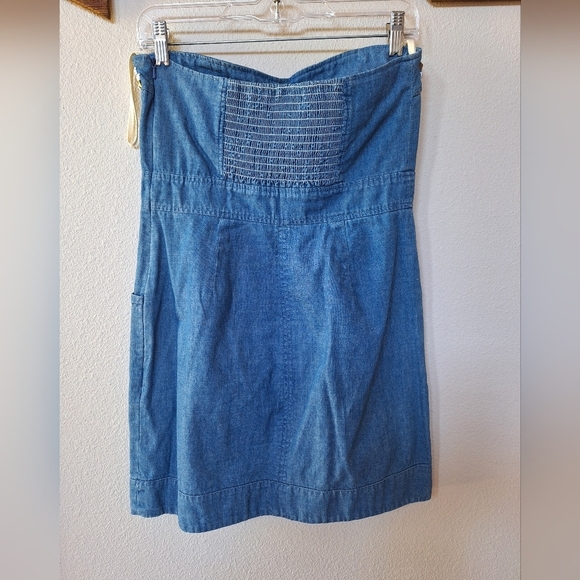 We The Free Womens Denim Studded Strapless Mini Dress. SIZE 6 - Picture 6 of 6